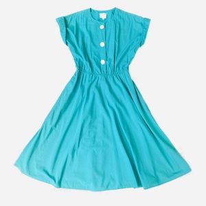 Vintage 80s Midi Swing Dress